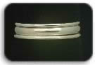 Sterling Silver Thick with Two Sterling Silver Thins