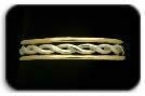 Sterling Silver Thin Braid with two 14kt. Gold Thins
