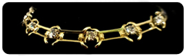 Gold Filled Chanel C.Z. Anklet