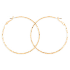 THIN GOLD HOOPS 2\"