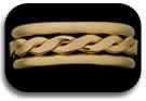 Gold Filled Braided with two Thicks