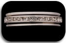 SS Eternity C.Z. thumb ring with two Sterling Silver Thin Thumb