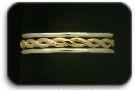Gold Filled Thin Braid with two Sterling Silver Thins